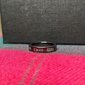 Tiffany & Co 1837 Titanium Midnight Ring